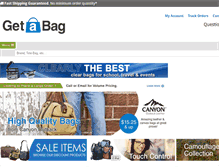 Tablet Screenshot of getabag.com
